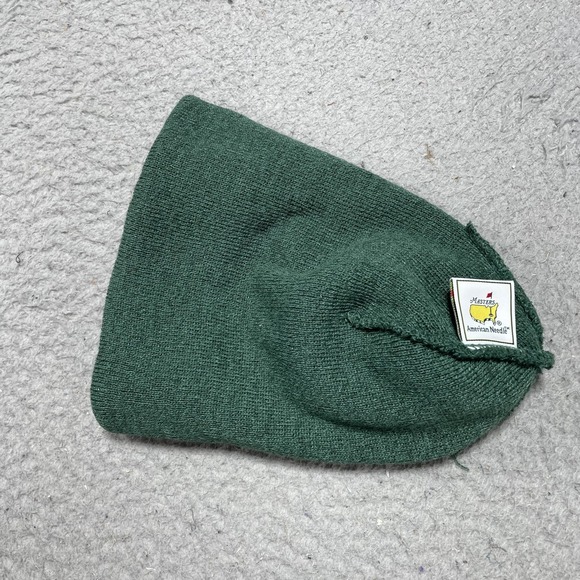 Masters Hat Beanie Mens One Size Green Golf American Needle Knit Winter - Picture 7 of 10
